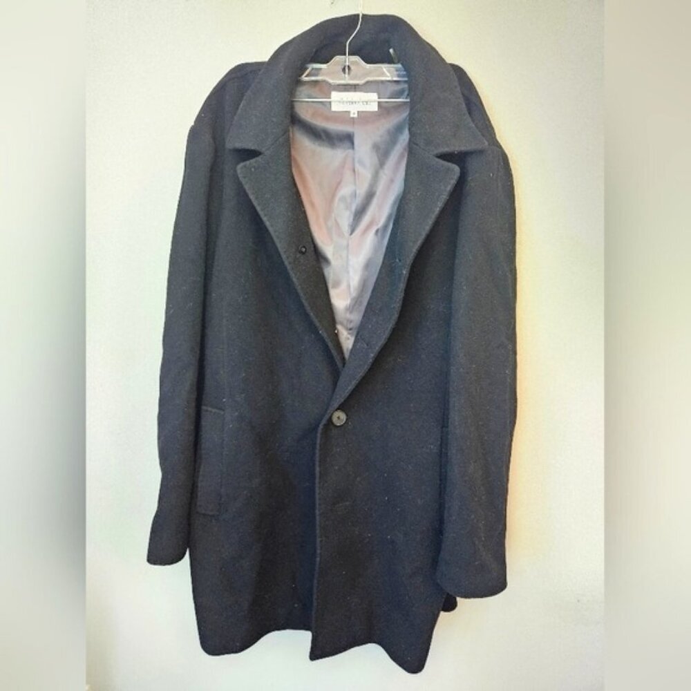 Calvin Klein Black Pea Coat. Size XL